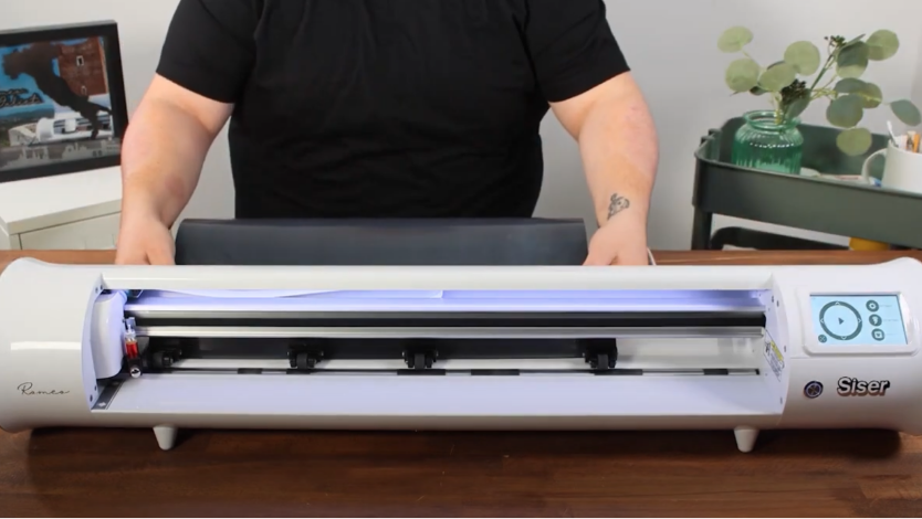 Printer on table